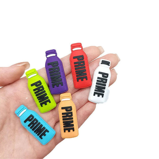 Prime 6 Assorted Colours Bottles Shoe Charm