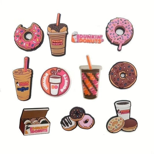 11 Assorted Dunkin Donuts 11 Shoe Charm