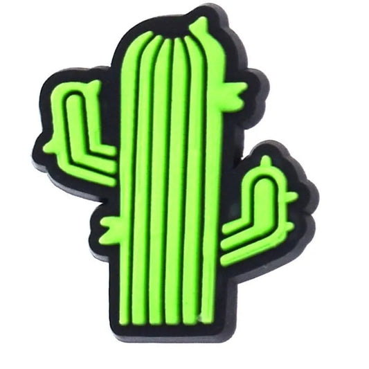 Cactus Plant Neon Green Shoe Charm