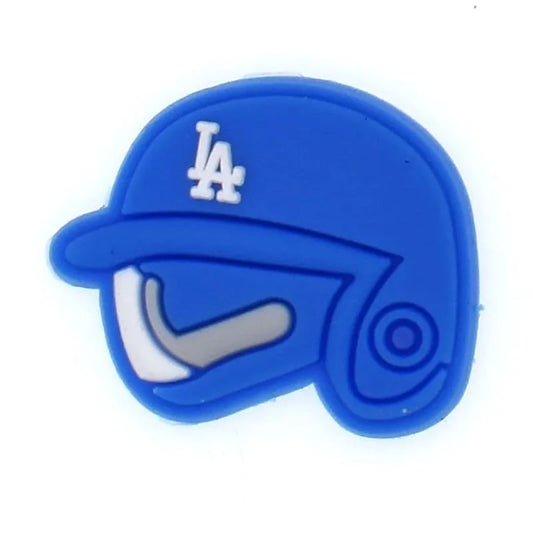 La Dodgers Baseball Helmet Blue Shoe Charm
