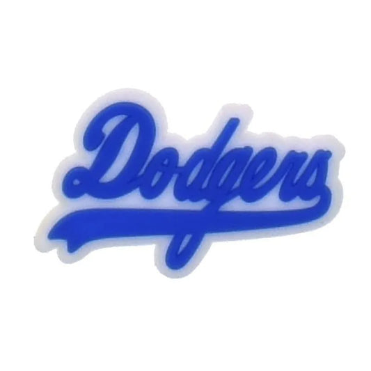 La Dodgers Baseball Sign Team Badge Logo Blue Shoe Charm