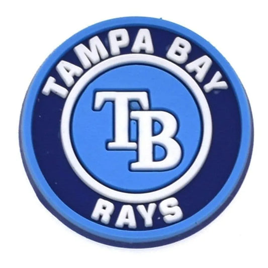Tampa Bay Rays Baseball Badge Round Shoe Charm