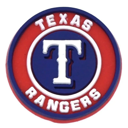 Texas Rangers Baseball Team Badge Round Logo Shoe Charm