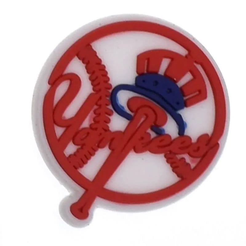 New York Yankees Badge Round Logo Shoe Charm