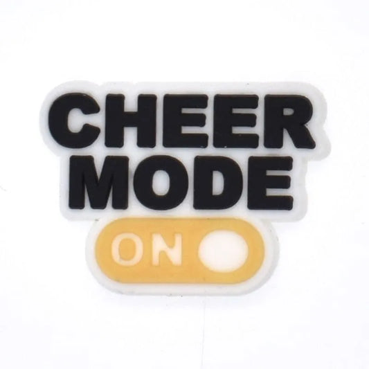 Cheer Mode On Black/Yellow Shoe Charm