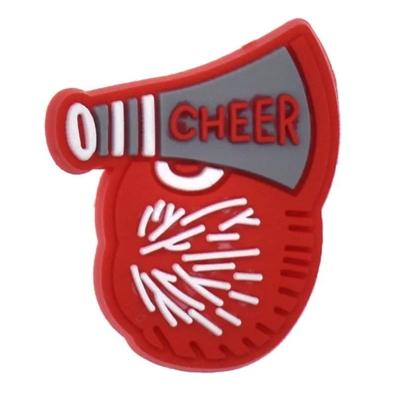 Megaphone Loud Red Shoe Charm