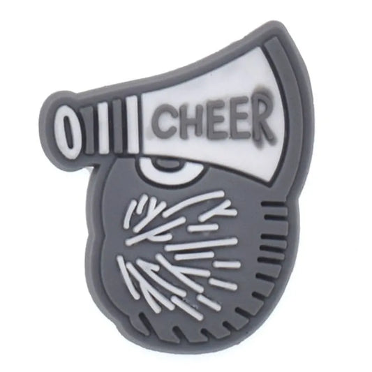 Megaphone Loud Grey Shoe Charm