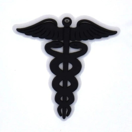Medical Caduceus Shoe Charm