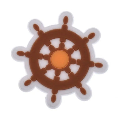 Ships Wheel Shoe Charm