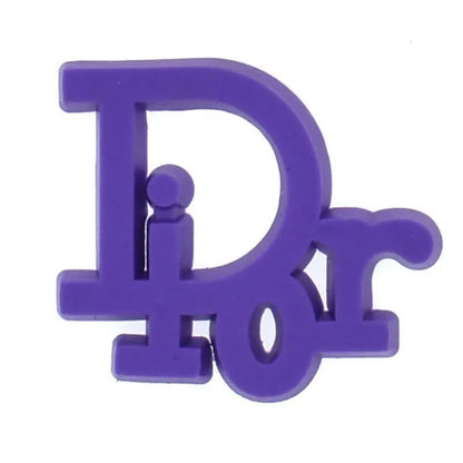 Dior French Luxury Stylized Purple Shoe Charm