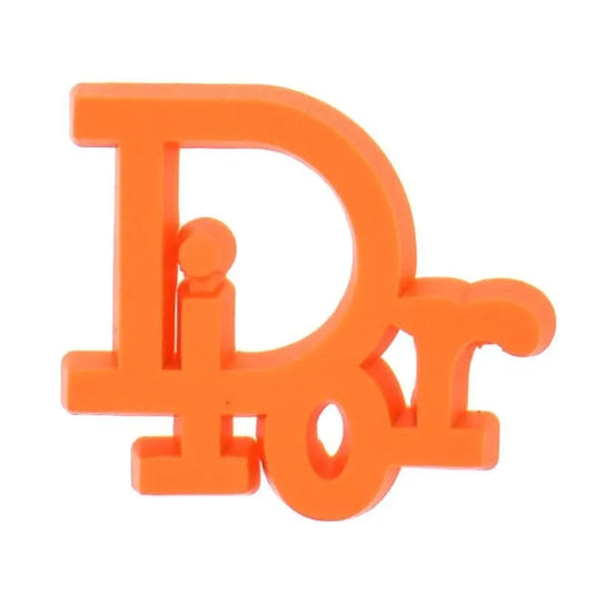 Dior French Luxury Stylized Orange Shoe Charm