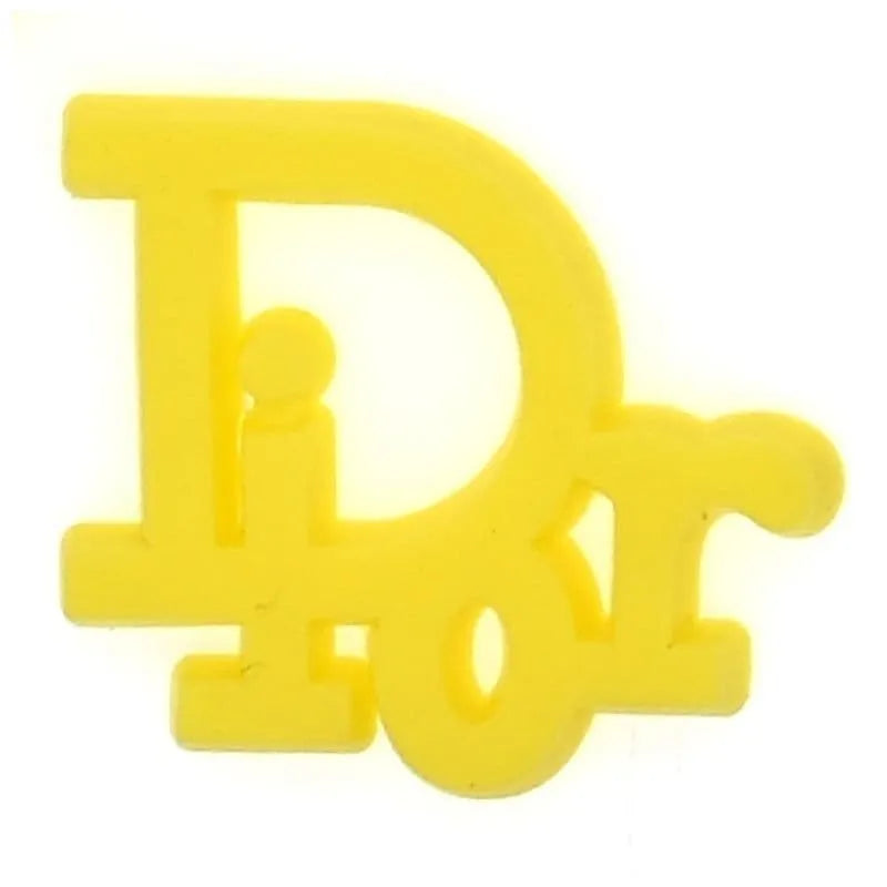 Dior French Luxury Stylized Yellow Shoe Charm