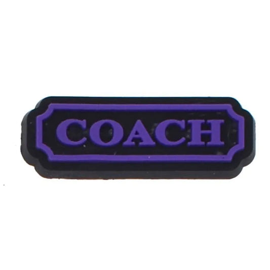Coach Purple Bar Shoe Charm