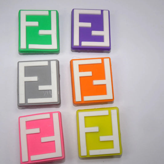 Fendi 6 Colours Fendi Square Badge Shoe Charm