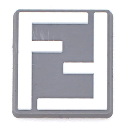 Fendi Italian Luxury Grey Shoe Charm