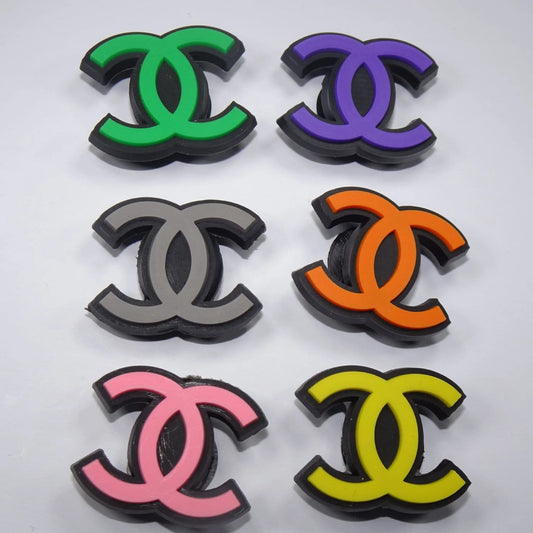 Cc 6 Colours Cc Stylized Logo'S Shoe Charm