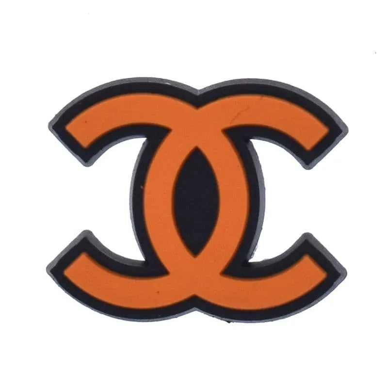 Chanel Double C Stylized Orange Shoe Charm