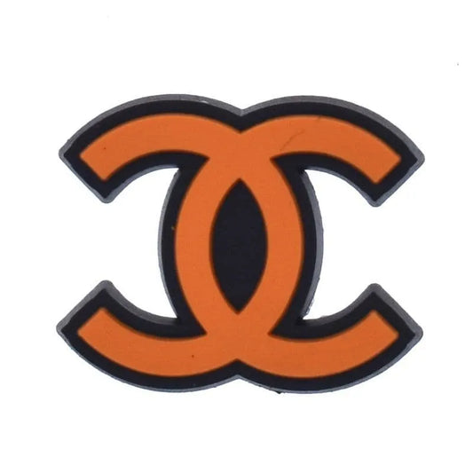 Chanel Double C Stylized Orange Shoe Charm