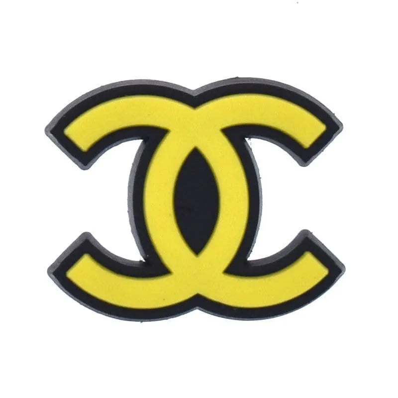 Chanel Double C Stylized Yellow Shoe Charm
