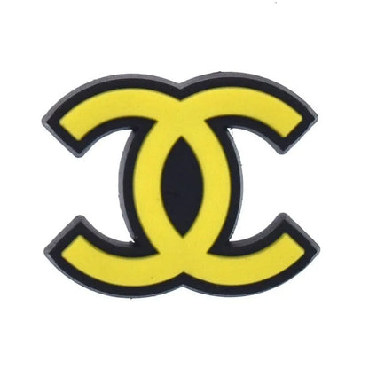 Chanel Double C Stylized Yellow Shoe Charm