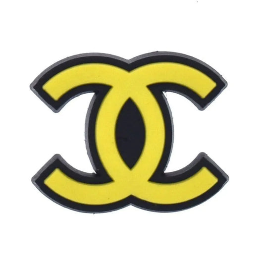 Chanel Double C Stylized Yellow Shoe Charm