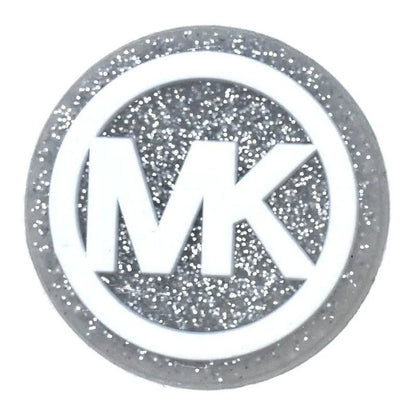 Mk Michael Korrs Badge Logo Speckled Silver Shoe Charm