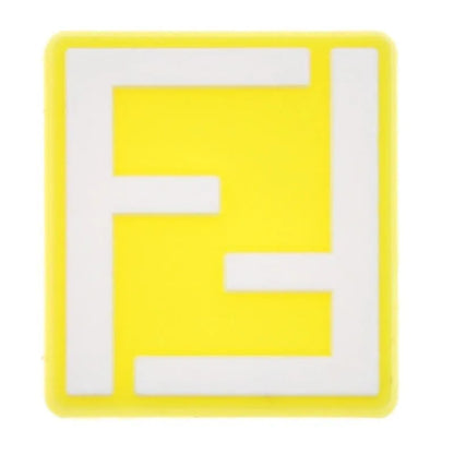 Fendi Italian Luxury Yellow Shoe Charm
