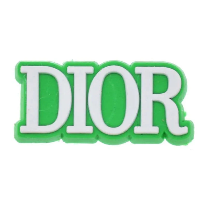 Dior French Luxury Block Green Shoe Charm