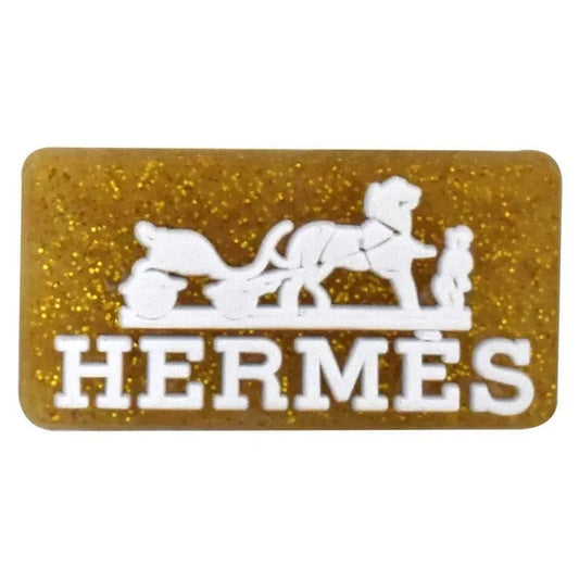 Hermes Speckled Gold Shoe Charm