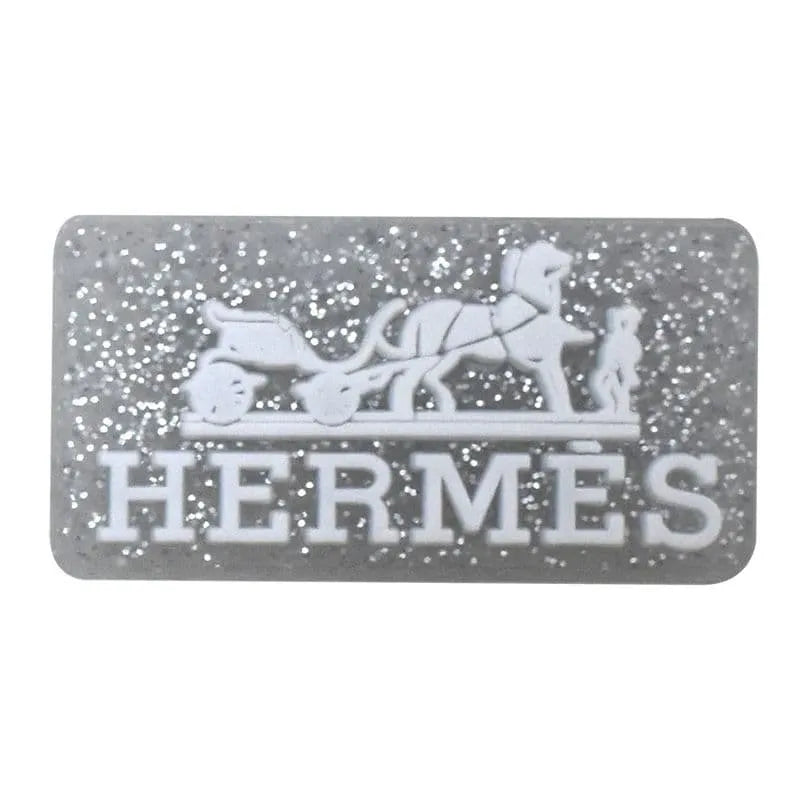 Hermes Speckled Silve Shoe Charm