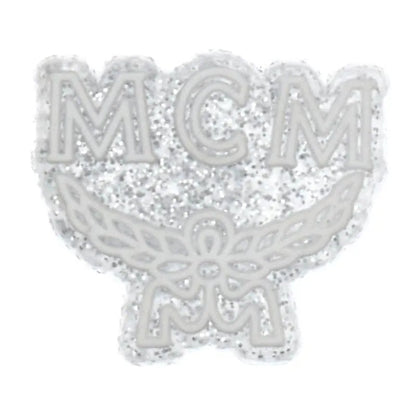 Mcm Stylised Logo Speckled Silver Shoe Charm