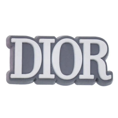 Dior French Luxury Block Grey Shoe Charm