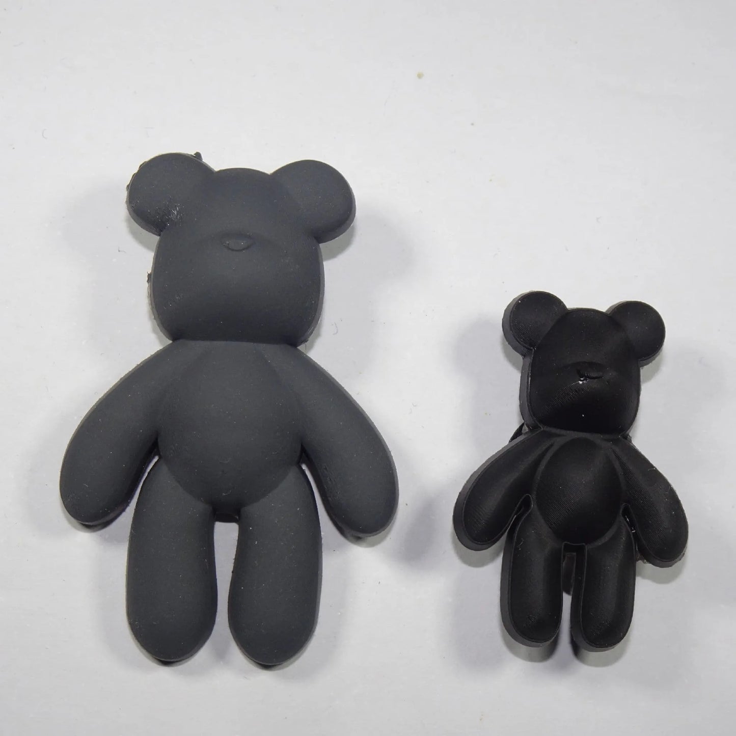 Large Teddy Bear Black Shoe Charm