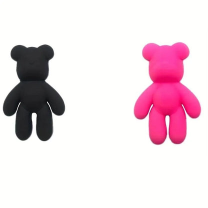8 Large Teddy Bears Assorted Colours Shoe Charm