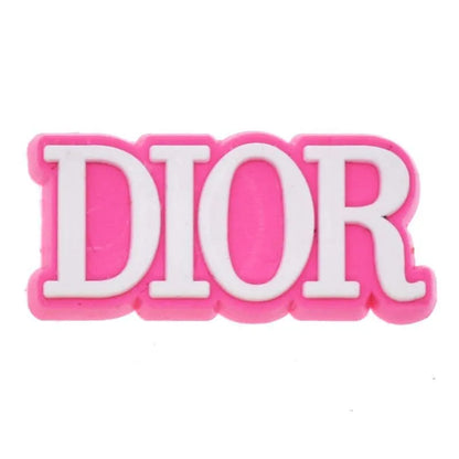Dior French Luxury Block Pink Shoe Charm