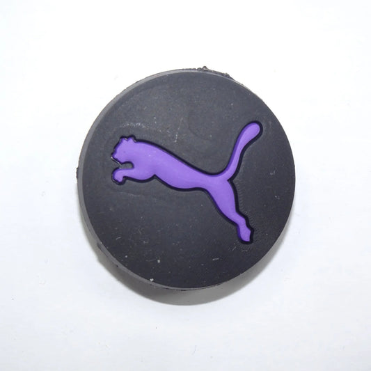 Slazenger Panther Purple On Black Badge Shoe Charm
