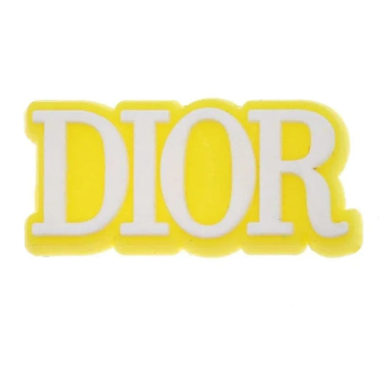 Dior French Luxury Block Yellow Shoe Charm