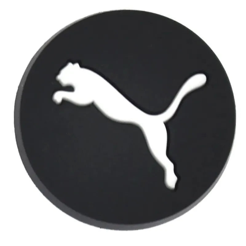 Slazenger Panther White On Black Badge Shoe Charm