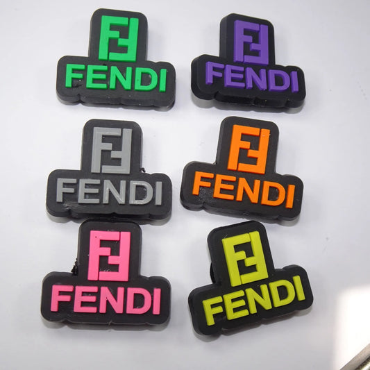 Fendi 6 Colours Fendi Stylized Badge Shoe Charm
