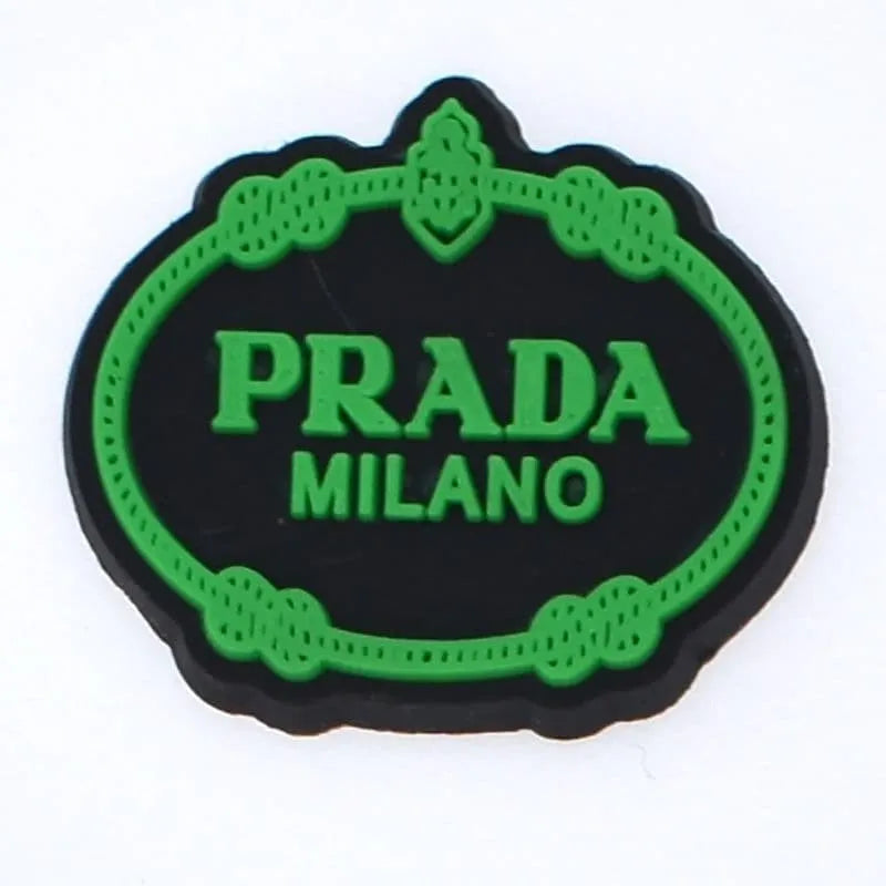 Prada Shield Green Shoe Charm