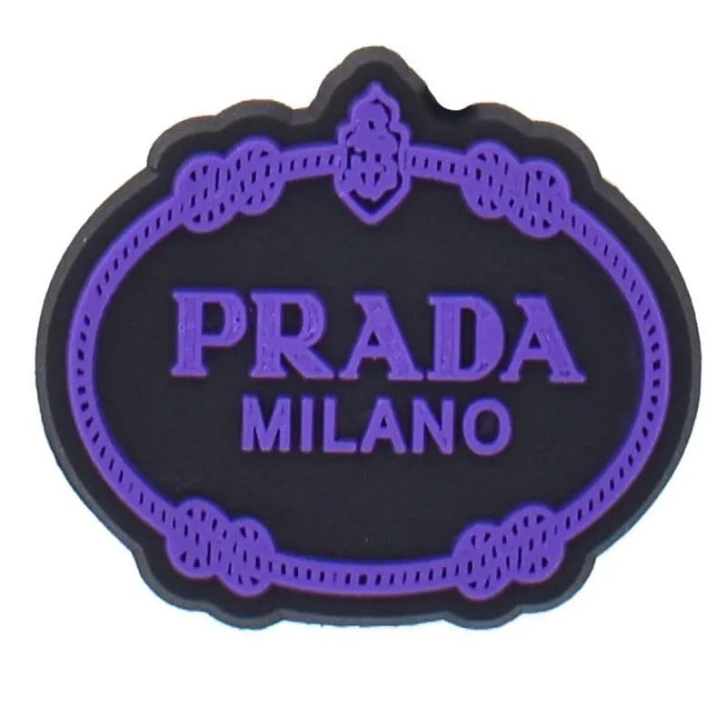 Prada Shield Purple Shoe Charm