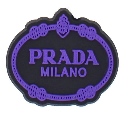 Prada Shield Purple Shoe Charm