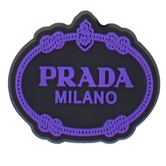 Prada Shield Purple Shoe Charm