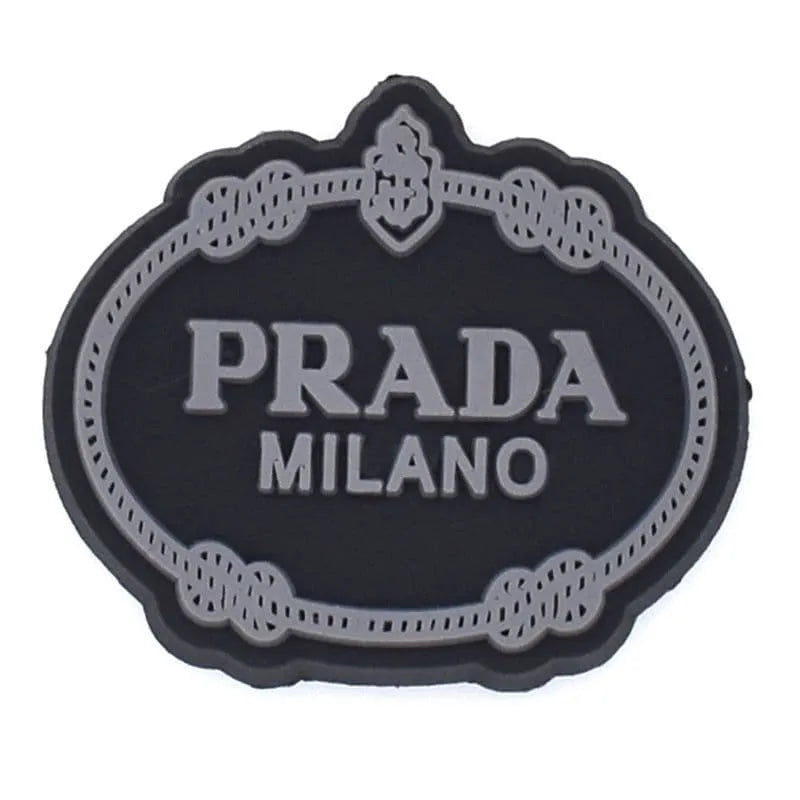 Prada Shield Grey Shoe Charm