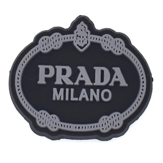 Prada Shield Grey Shoe Charm