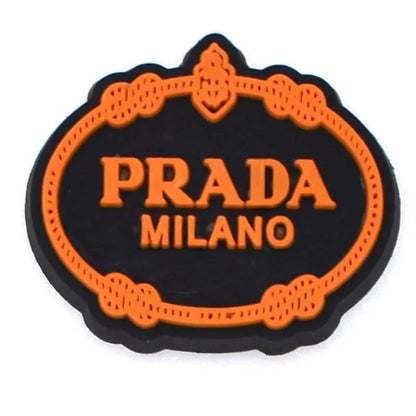 Prada Shield Orange Shoe Charm