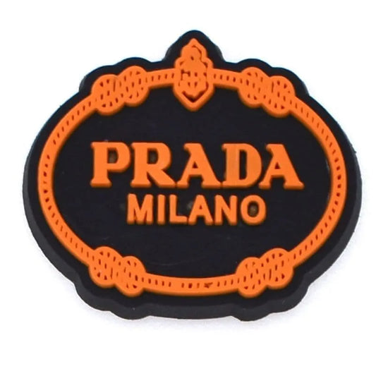 Prada Shield Orange Shoe Charm