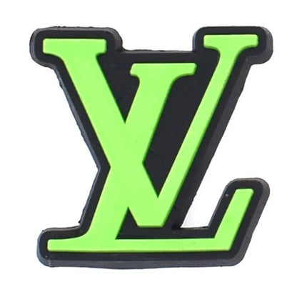 Lv Louis Vuitton French Luxury Stylized Green Shoe Charm