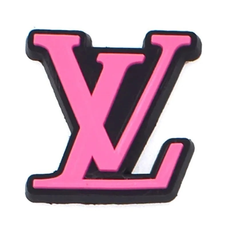 Lv Louis Vuitton French Luxury Stylized Pink Shoe Charm