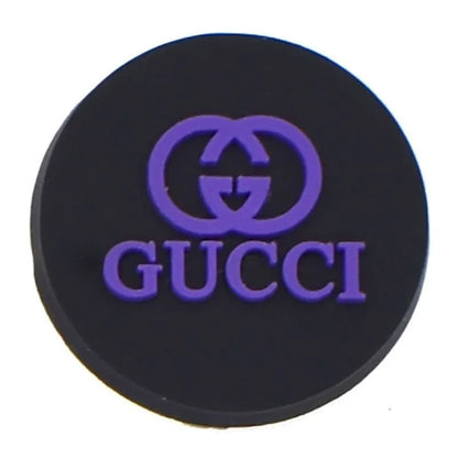 Gucci Round Badge Purple Shoe Charm